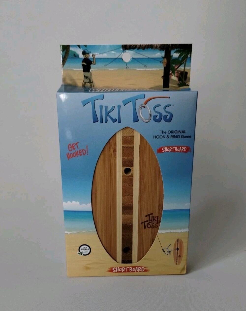 Tiki Toss Ring Toss Game for Adults & Kids - Hook and Ring Games with String